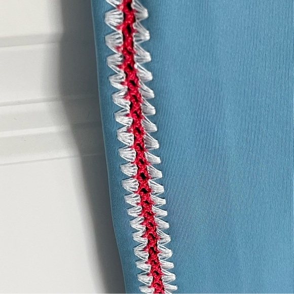 Nike Dri-Fit Blue High Rise Crochet Edge 7/8 Leggings - 47015 - Picture 4 of 11